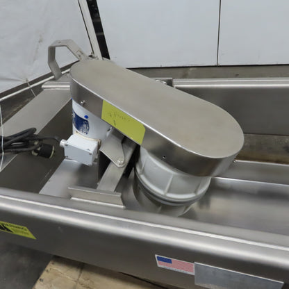 Hanging Stainless Steel Pan 152"x17-1/2" Vibratory Shaker Washdown Conveyor