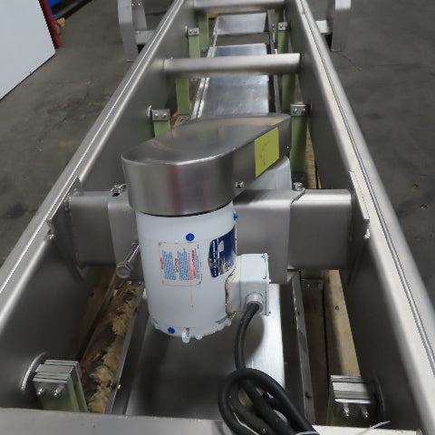 Hanging Stainless Steel Pan 152"x17-1/2" Vibratory Shaker Washdown Conveyor