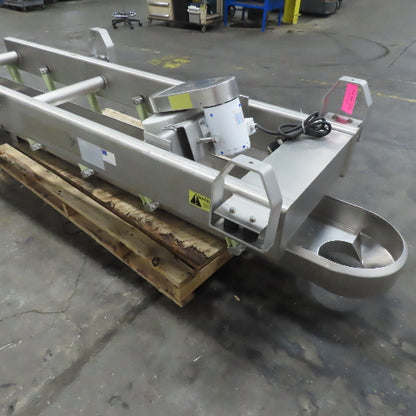 Hanging Stainless Steel Pan 152"x17-1/2" Vibratory Shaker Washdown Conveyor