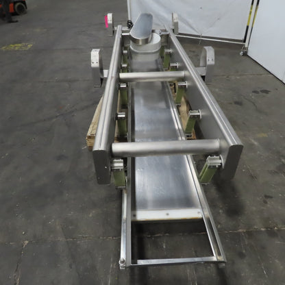 Hanging Stainless Steel Pan 152"x17-1/2" Vibratory Shaker Washdown Conveyor