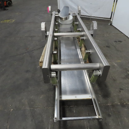 Hanging Stainless Steel Pan 152"x17-1/2" Vibratory Shaker Washdown Conveyor