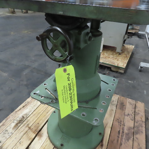 Max Oscillating Tilt Table Spindle Sander Woodworking Machinery 208-230/460V 3Ph
