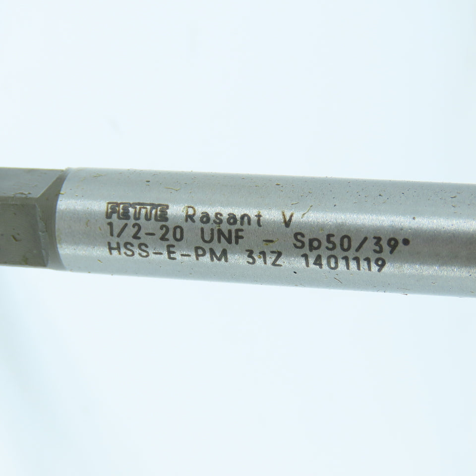 LMT-Fette 1/2"-20 Spiral Bottoming Tap 4 Flute HSS-E-PM TiN Coated Lot of 2