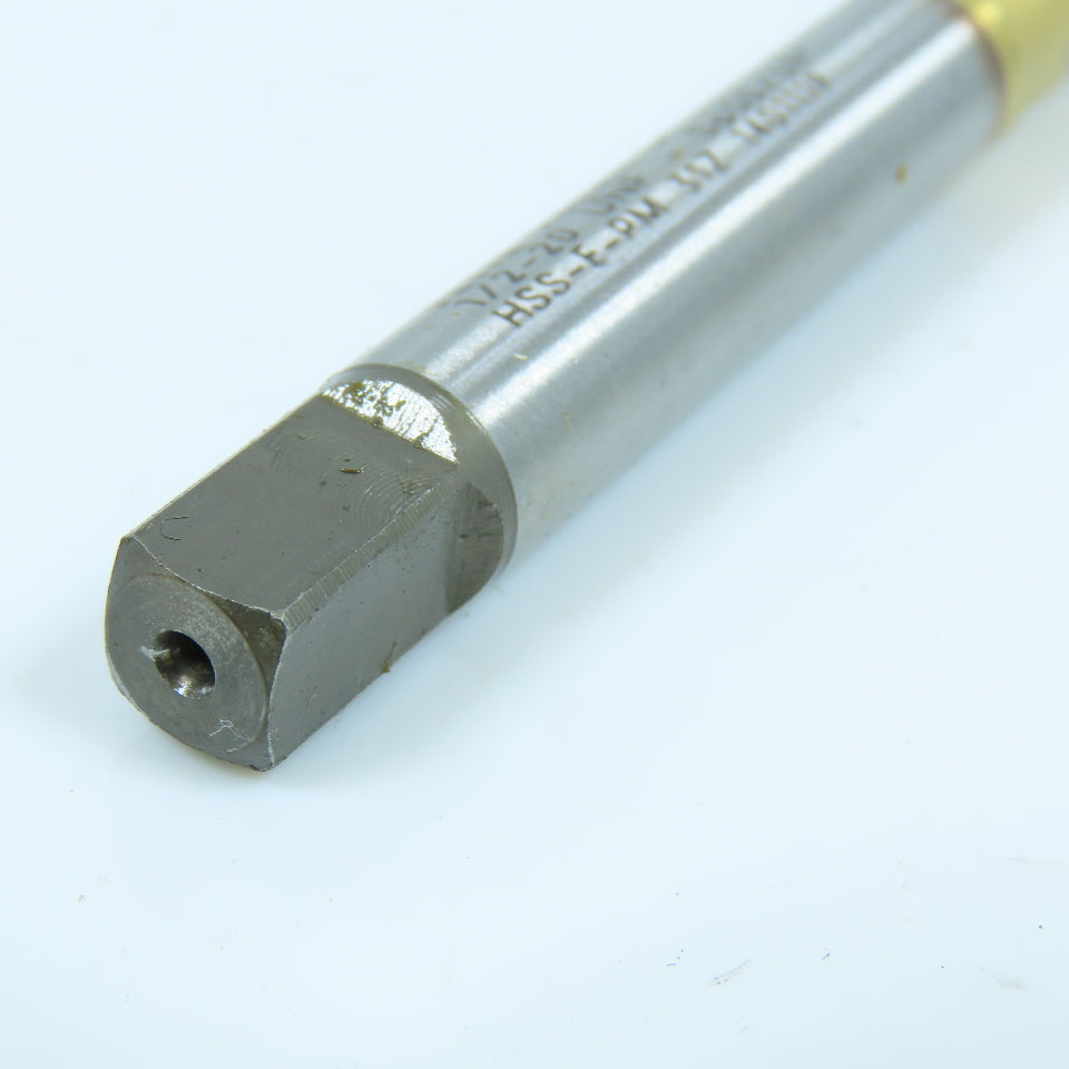 LMT-Fette 1/2"-20 Spiral Bottoming Tap 4 Flute HSS-E-PM TiN Coated Lot of 2