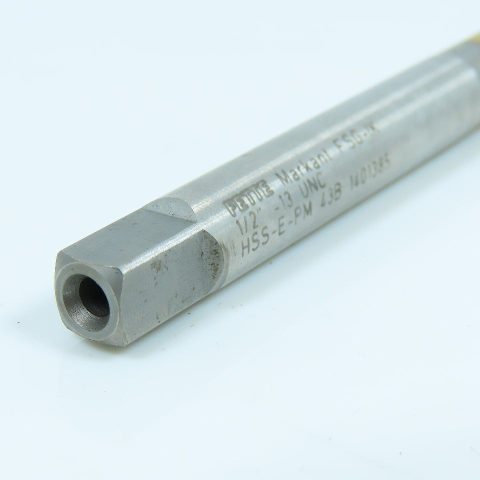 LMT-Fette 1/2"-20 Spiral Bottoming Tap 4 Flute HSS-E-PM TiN Coated Coolant Fed