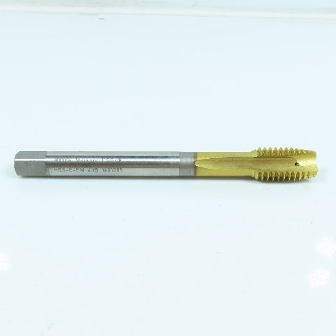 LMT-Fette 1/2"-20 Spiral Bottoming Tap 4 Flute HSS-E-PM TiN Coated Coolant Fed