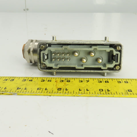 Harting HAN-K4-8M 12 Pin Male Heavy Duty Connector 380V 16/80A