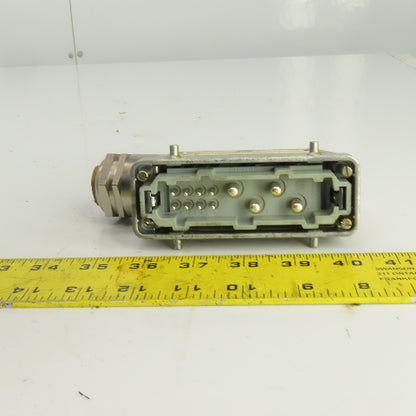 Harting HAN-K4-8M 12 Pin Male Heavy Duty Connector 380V 16/80A