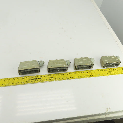 Wieland 70.410.1040 12 Pin Male Heavy Duty Connector 660V 16A Lot Of 4