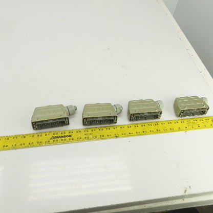 Wieland 70.410.1040 12 Pin Male Heavy Duty Connector 660V 16A Lot Of 4