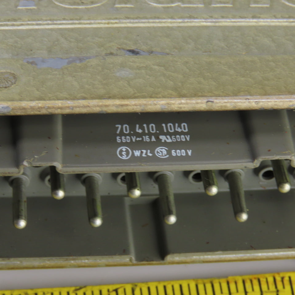 Wieland 70.410.1040 12 Pin Male Heavy Duty Connector 660V 16A Lot Of 4