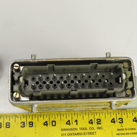 Wieland 70.410.1040 12 Pin Male Heavy Duty Connector 660V 16A Lot Of 4