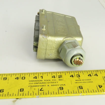 Wieland 70.410.1040 12 Pin Male Heavy Duty Connector 660V 16A Lot Of 4