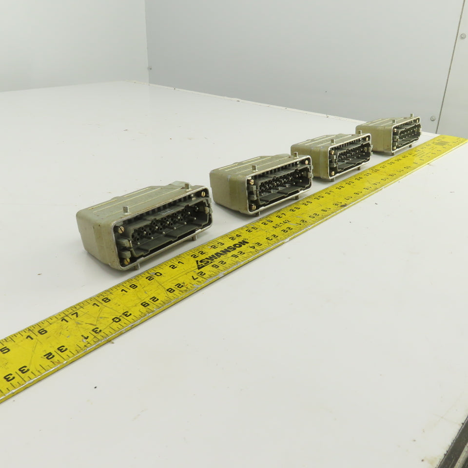 Wieland 70.410.1040 12 Pin Male Heavy Duty Connector 660V 16A Lot Of 4