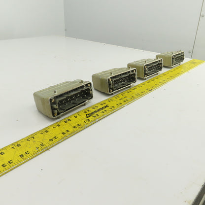 Wieland 70.410.1040 12 Pin Male Heavy Duty Connector 660V 16A Lot Of 4