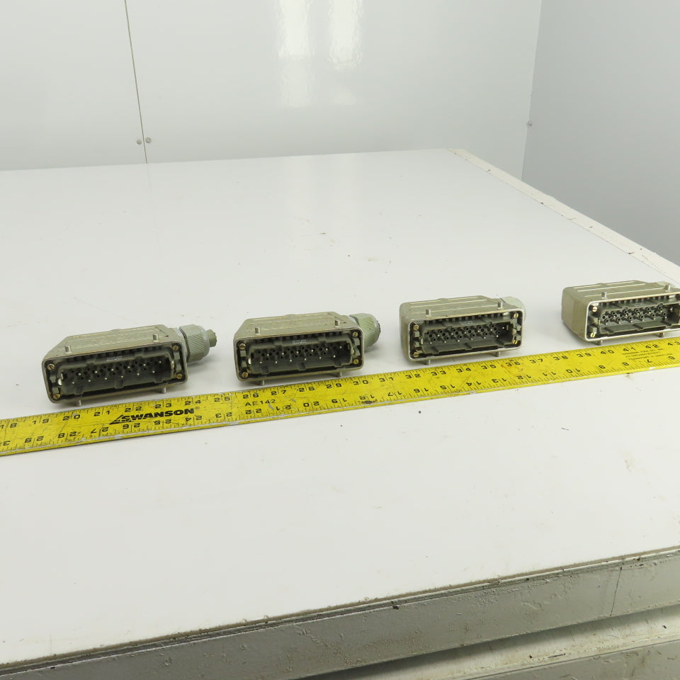 Wieland 70.410.1040 12 Pin Male Heavy Duty Connector 660V 16A Lot Of 4