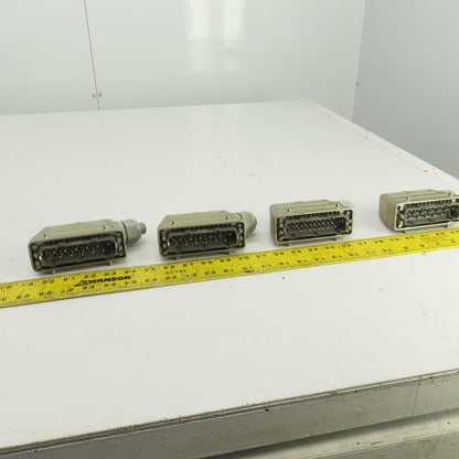 Wieland 70.410.1040 12 Pin Male Heavy Duty Connector 660V 16A Lot Of 4
