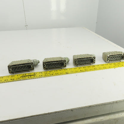 Wieland 70.410.1040 12 Pin Male Heavy Duty Connector 660V 16A Lot Of 4