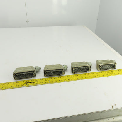 Wieland 70.410.1040 12 Pin Male Heavy Duty Connector 660V 16A Lot Of 4