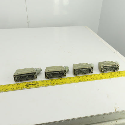 Wieland 70.410.1040 12 Pin Male Heavy Duty Connector 660V 16A Lot Of 4