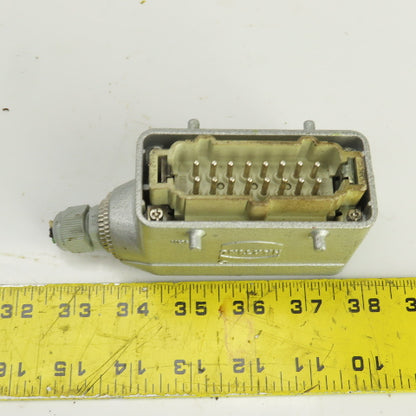 Harting HAN-E16M 16 Pin Male Connector 250V