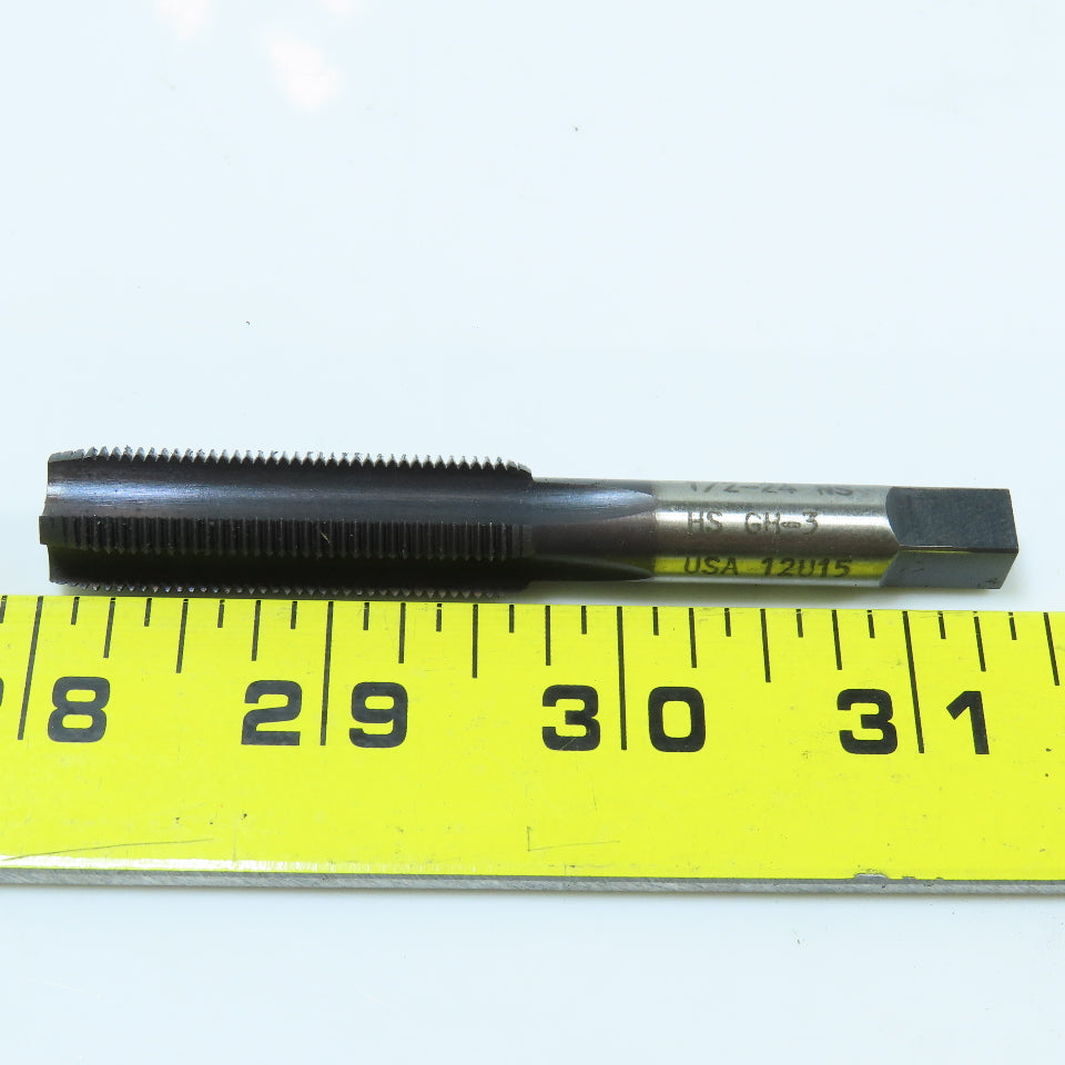1/2"-13 Straight Bottoming Tap 4 Flute HSS Lot of 7