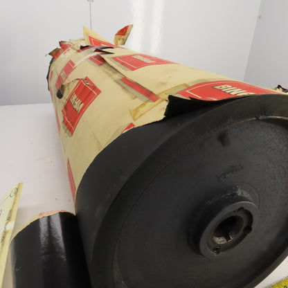 Bingham Roller 31.5" Width Rubber Clad Conveyor Pulley Head Roller 1-1/4" Shaft
