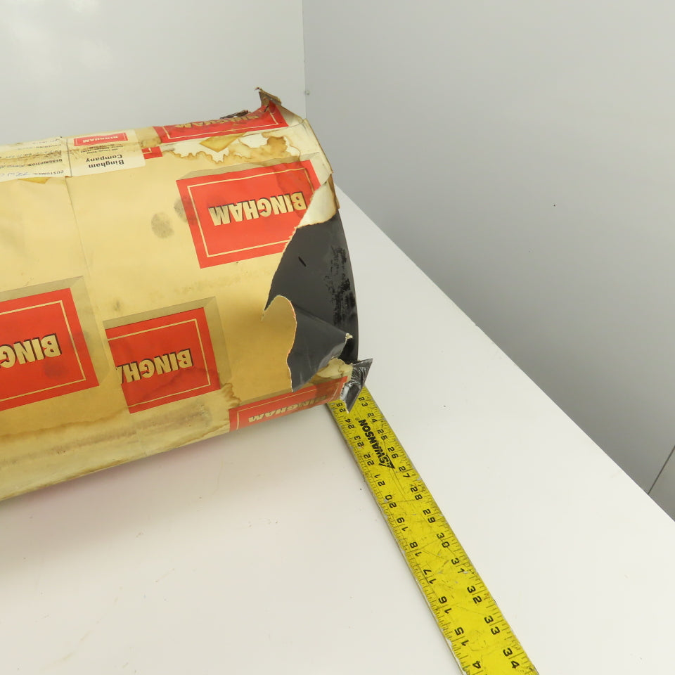 Bingham Roller 31.5" Width Rubber Clad Conveyor Pulley Head Roller 1-1/4" Shaft