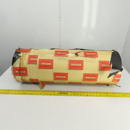 Bingham Roller 31.5" Width Rubber Clad Conveyor Pulley Head Roller 1-1/4" Shaft