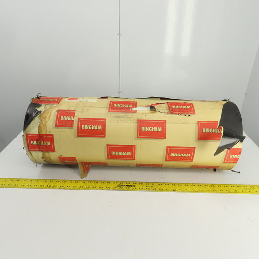 Bingham Roller 31.5" Width Rubber Clad Conveyor Pulley Head Roller 1-1/4" Shaft