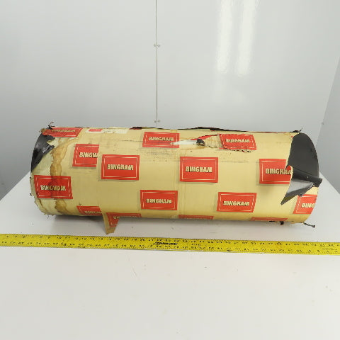 Bingham Roller 31.5" Width Rubber Clad Conveyor Pulley Head Roller 1-1/4" Shaft
