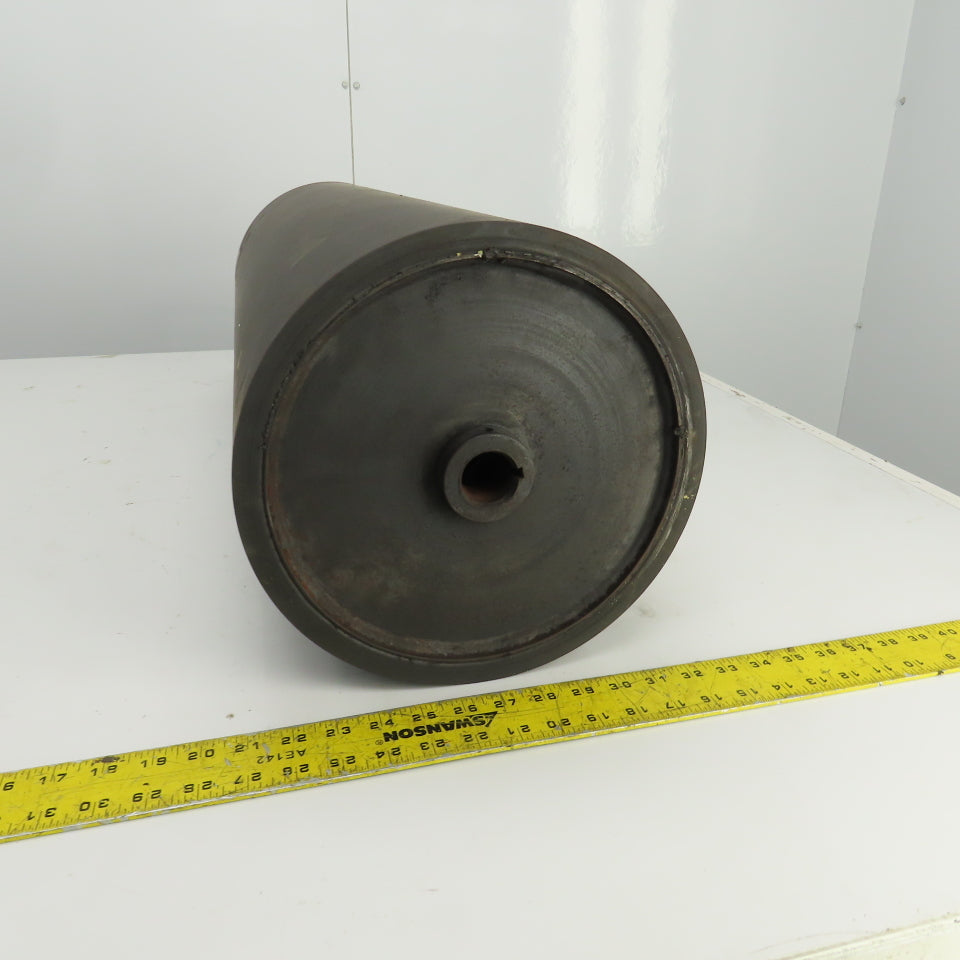 Bingham Roller 31.75" Width Rubber Clad Conveyor Pulley Head Roller 1-1/4" Shaft