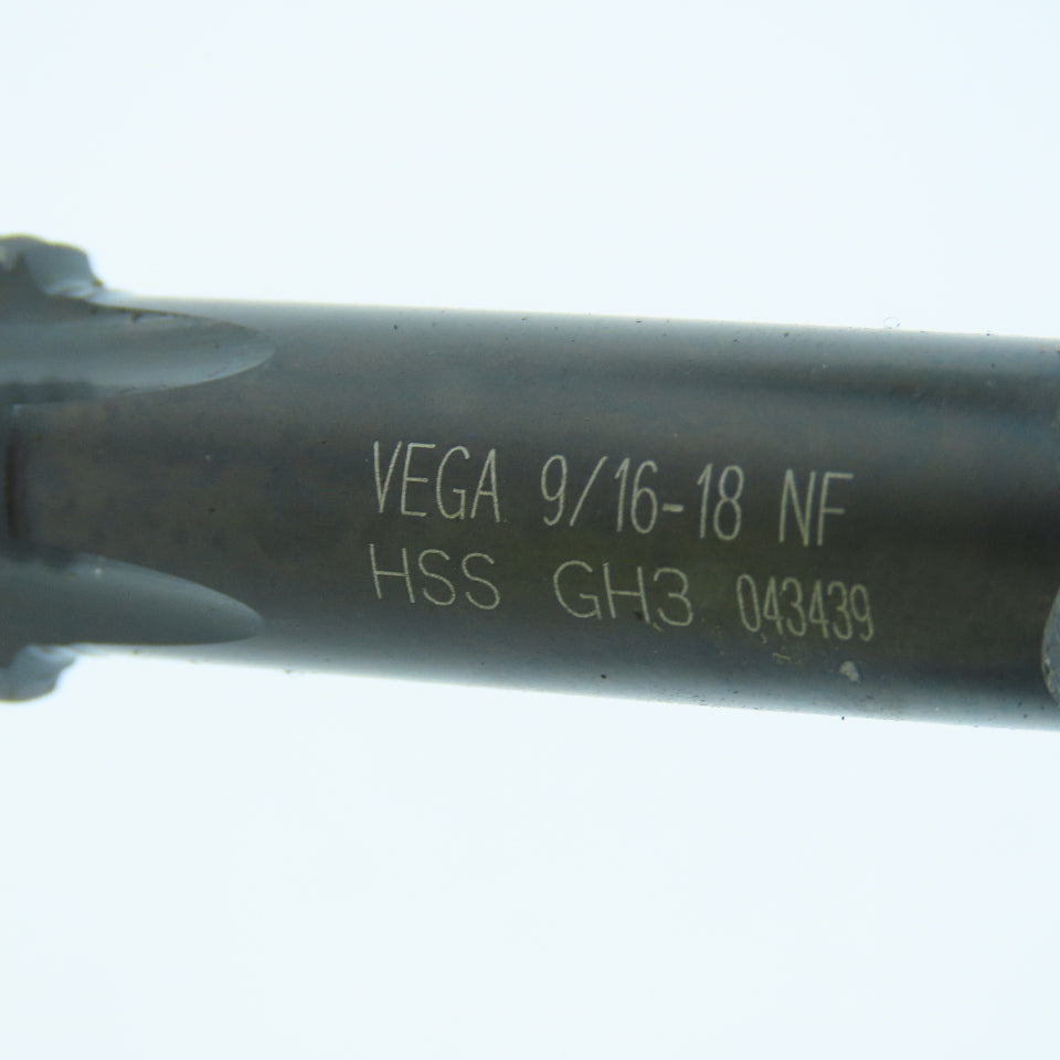 Vega 9/16"-18 Plug Tap Straight 4 Flute GH3 Lot of 2