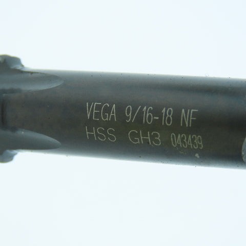 Vega 9/16"-18 Plug Tap Straight 4 Flute GH3 Lot of 2