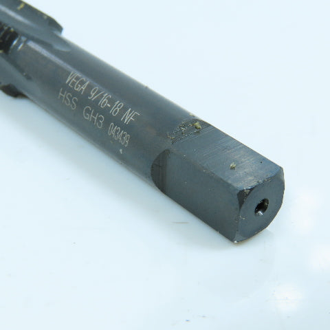 Vega 9/16"-18 Plug Tap Straight 4 Flute GH3 Lot of 2