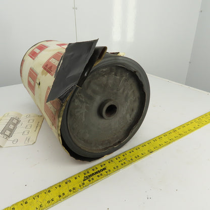 Bingham Roller 19" Width Rubber Clad Conveyor Pulley Head Roller 1-1/4" Shaft