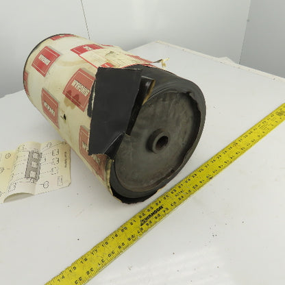 Bingham Roller 19" Width Rubber Clad Conveyor Pulley Head Roller 1-1/4" Shaft