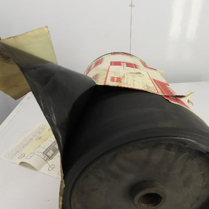 Bingham Roller 19" Width Rubber Clad Conveyor Pulley Head Roller 1-1/4" Shaft