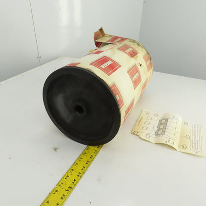 Bingham Roller 19" Width Rubber Clad Conveyor Pulley Head Roller 1-1/4" Shaft