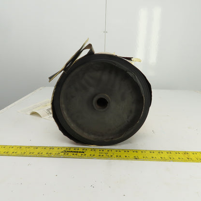 Bingham Roller 19" Width Rubber Clad Conveyor Pulley Head Roller 1-1/4" Shaft