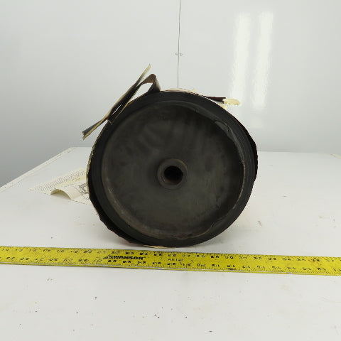 Bingham Roller 19" Width Rubber Clad Conveyor Pulley Head Roller 1-1/4" Shaft