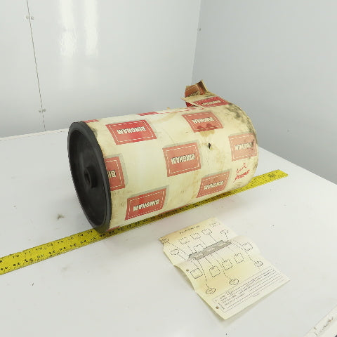 Bingham Roller 19" Width Rubber Clad Conveyor Pulley Head Roller 1-1/4" Shaft