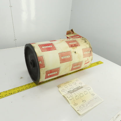 Bingham Roller 19" Width Rubber Clad Conveyor Pulley Head Roller 1-1/4" Shaft