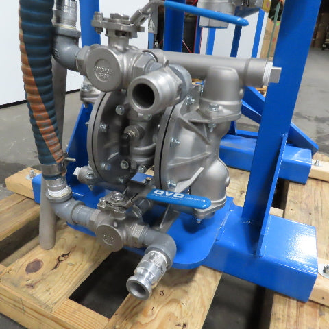 Shar Inc. 2 Part Industrial Premix Liquid Storage Tank 48GPM Diaphragm Pump