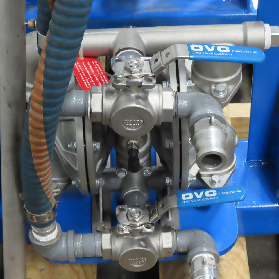 Shar Inc. 2 Part Industrial Premix Liquid Storage Tank 48GPM Diaphragm Pump