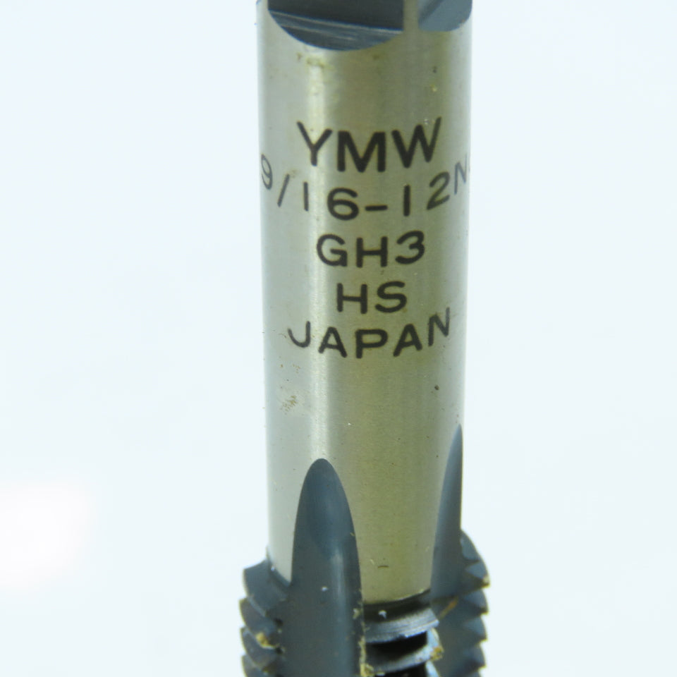 YMW 9/16"-12 Plug Tap Straight 4 Flute  GH3 Black Oxide Lot of 3