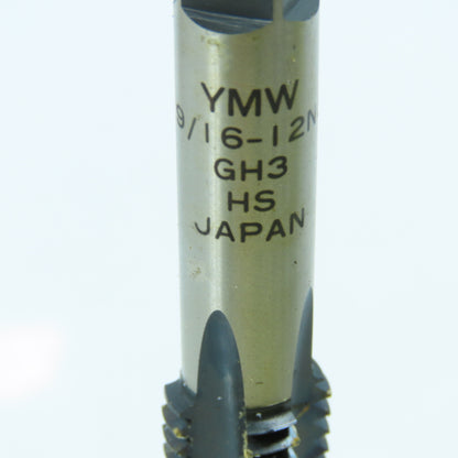 YMW 9/16"-12 Plug Tap Straight 4 Flute  GH3 Black Oxide Lot of 3