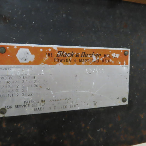 DeWalt Black & Decker T1531 12" Radial Arm Saw Bevel Cut 110/220V 1Ph 3450RPM