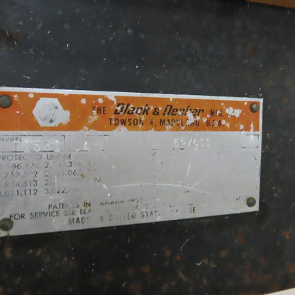 DeWalt Black & Decker T1531 12" Radial Arm Saw Bevel Cut 110/220V 1Ph 3450RPM