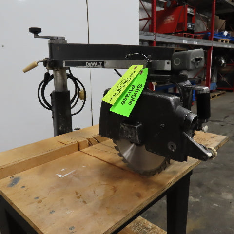 DeWalt Black & Decker T1531 12" Radial Arm Saw Bevel Cut 110/220V 1Ph 3450RPM